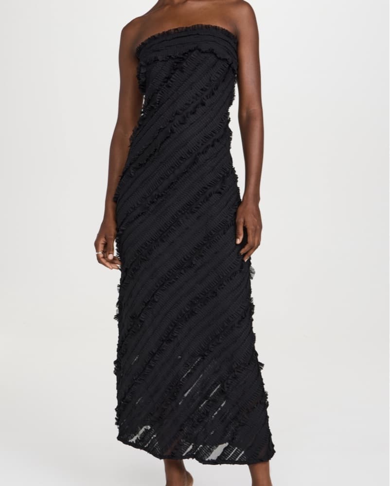 Endless Rose Strapless Ruffle Maxi Dress - Image 1