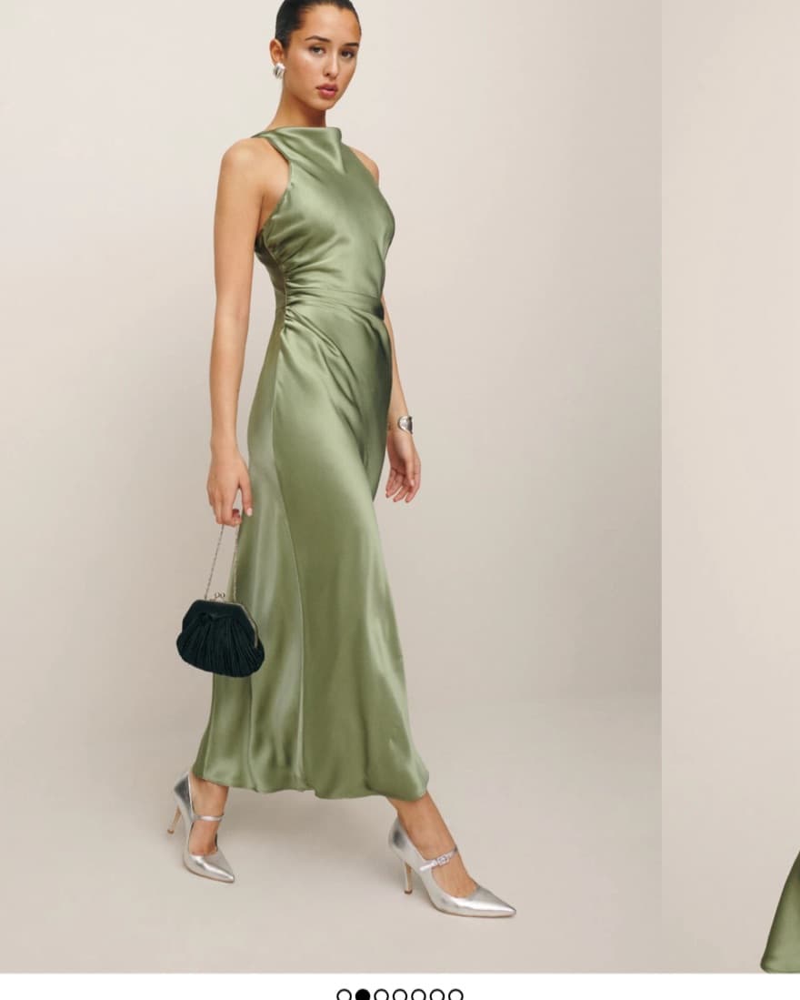 Green Reformation Dress  - Image 3