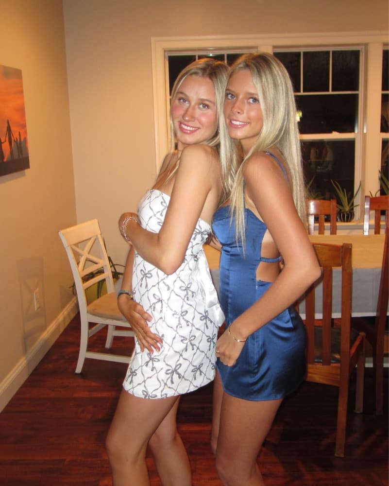 Trouble Navy Mini Dress - Image 2