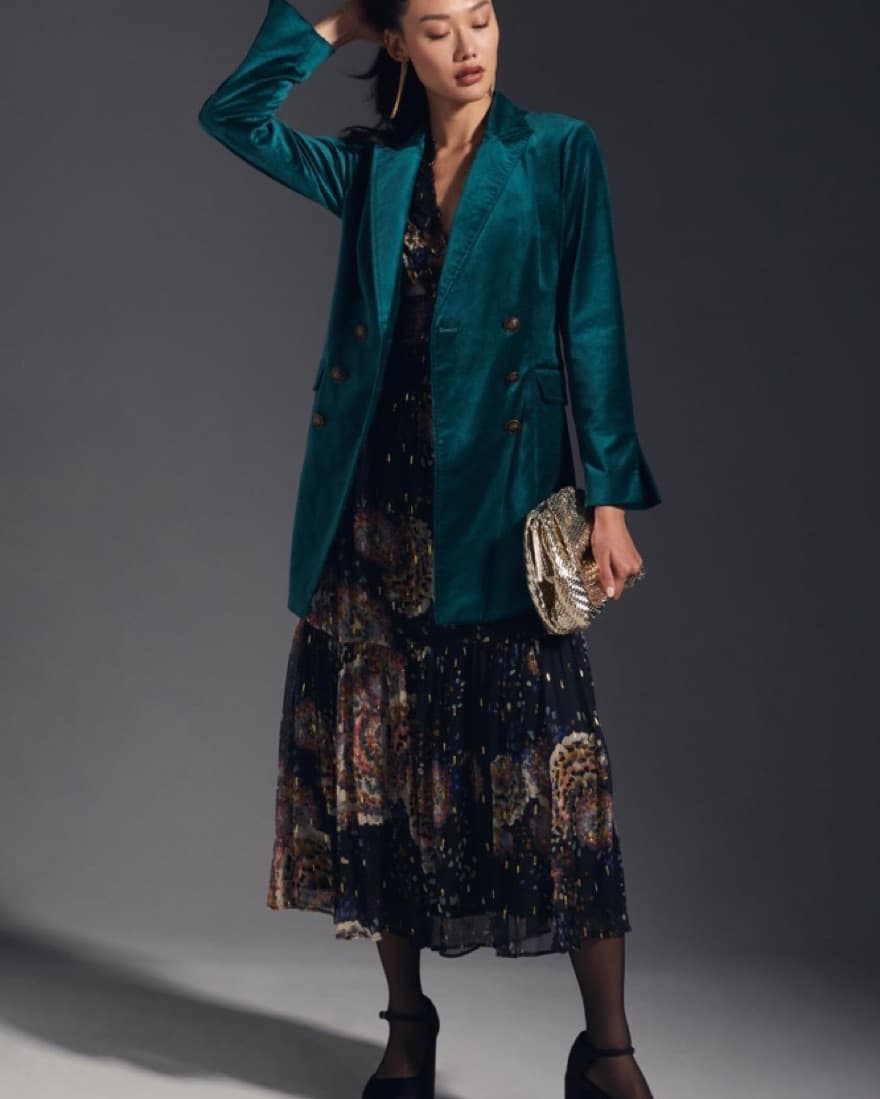 Anthropologie Velvet Blazer  - Image 1