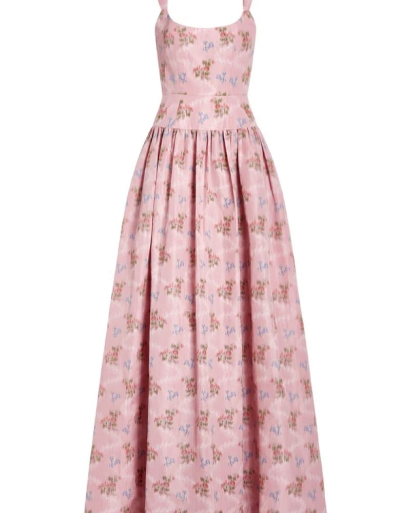 Markarian OCTAVIA PINK FLORAL IKAT DROP  - Image 1