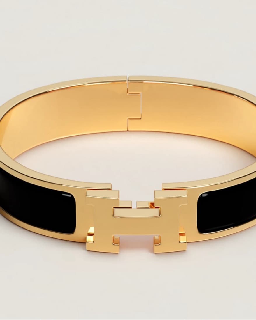 Hermes Black Clic H Bracelet - Image 1