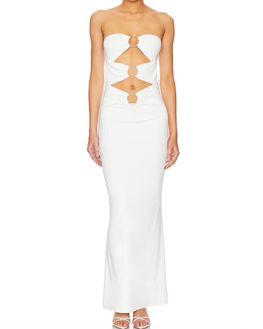 Revolve Superdown Luciana Maxi White - Image 1
