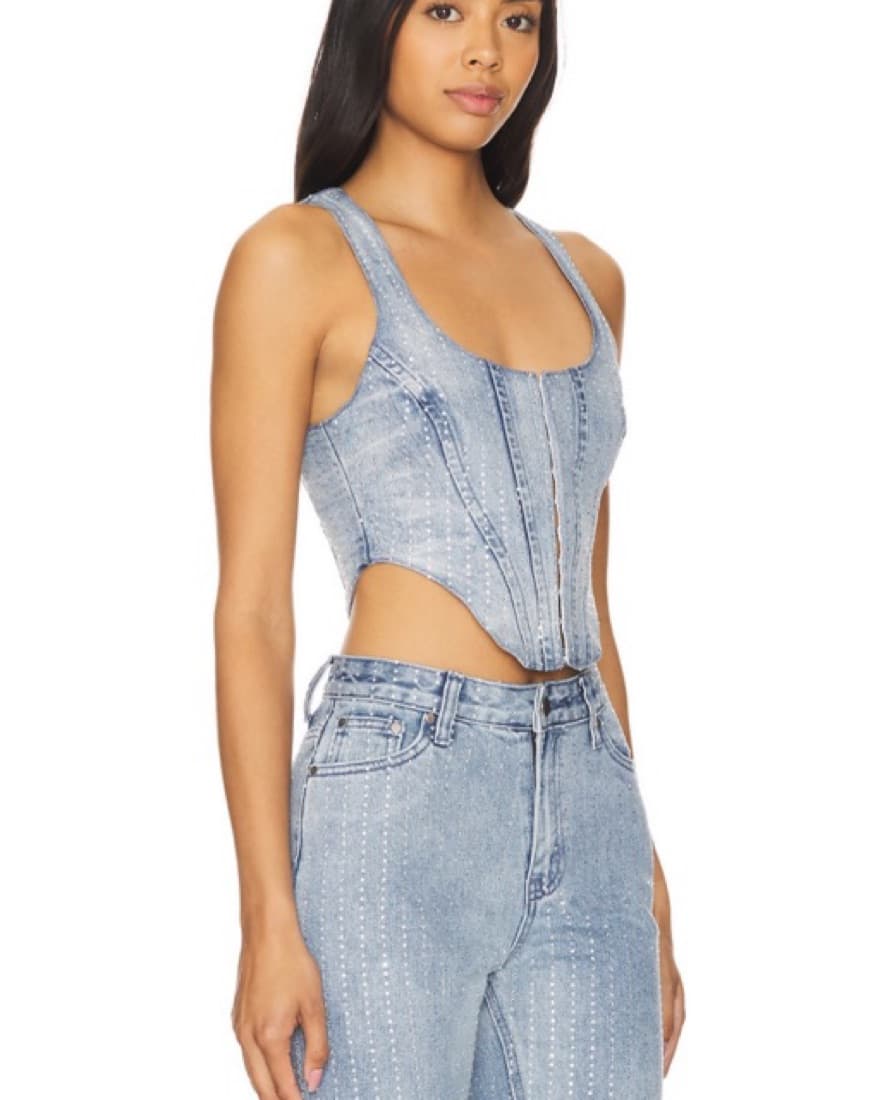 Superdown / Corset Top Light Wash - Image 1