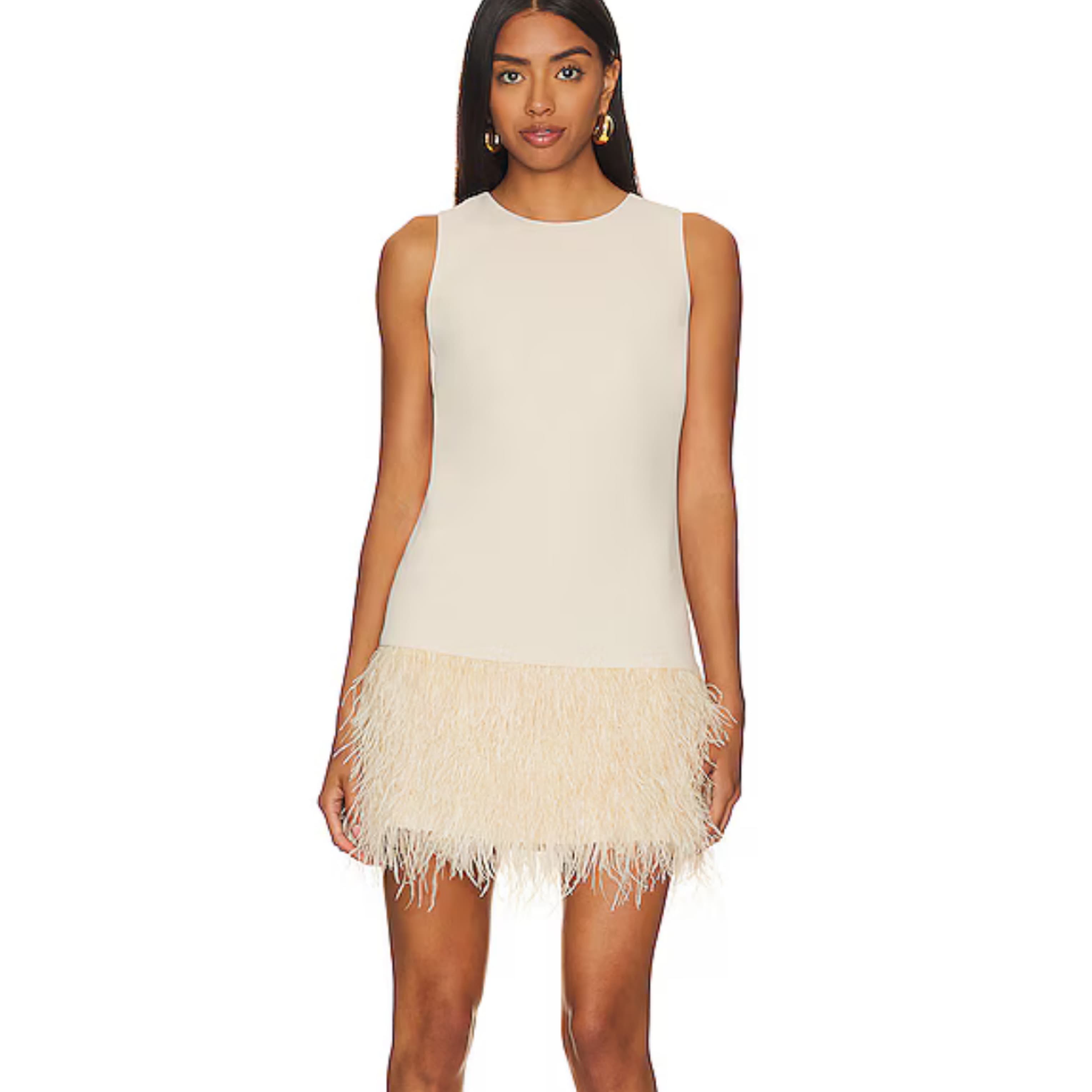 Alice + Olivia Feather Dress - Image 1