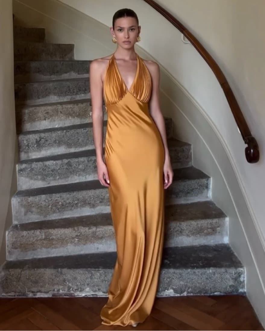 Onarins Ms. Pleat Maxi Dress (XXS) - Image 1