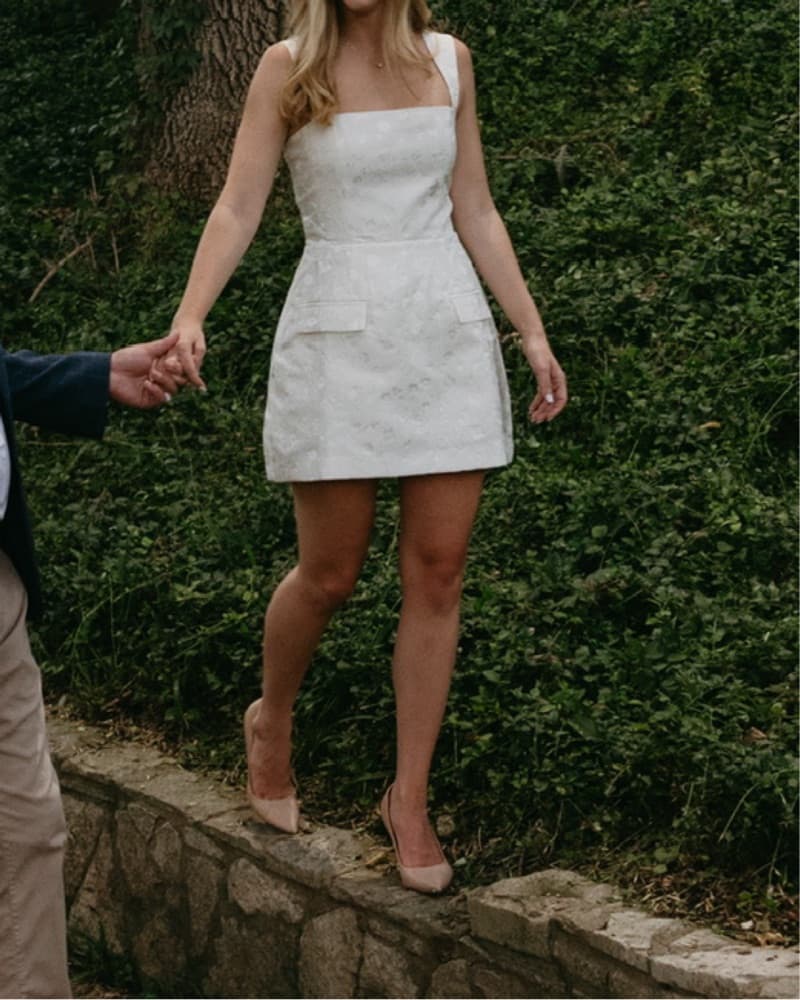 Bethany Rhomper In White - Image 3
