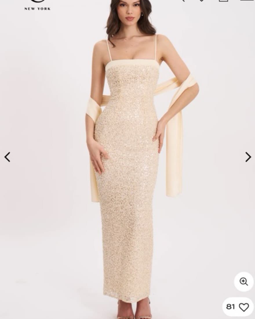 Miss Circle Raizel Gold Beaded Sequin - Image 3