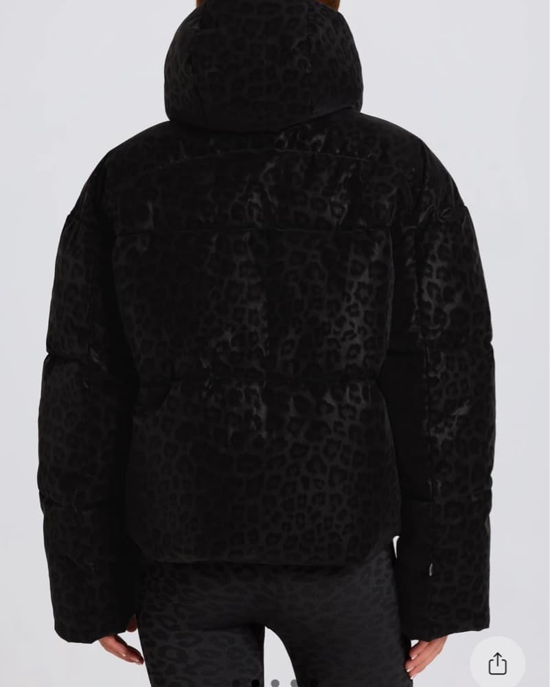 Bo+tee Leopard Black Puffer Jacket  - Image 5