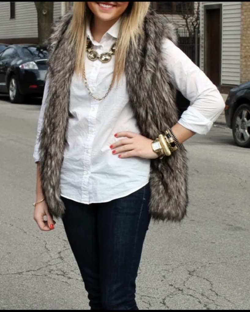 Steve Madden Fur Vest - Image 1