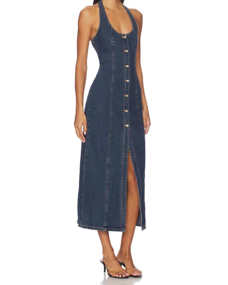 Kenny Maxi Dress in Indigo - Image 3