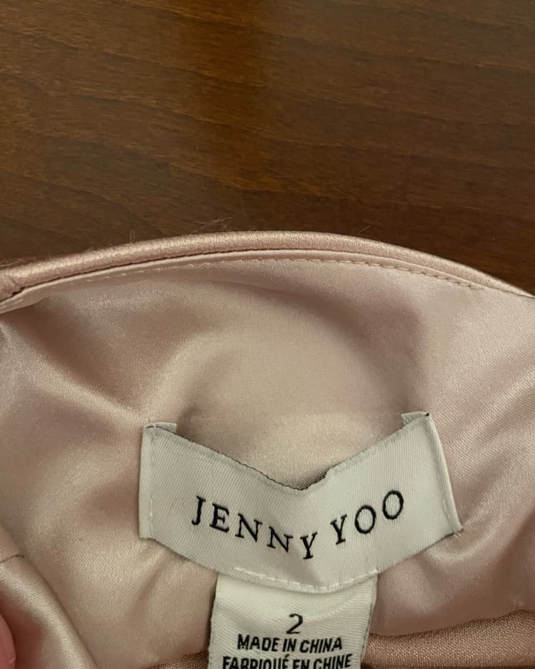 Champagne Jenny Yoo Dress - Image 4