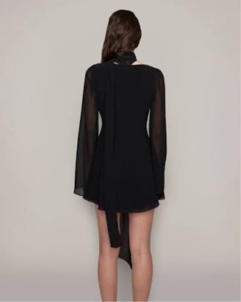 Guizio Black Mini Dress - Image 2