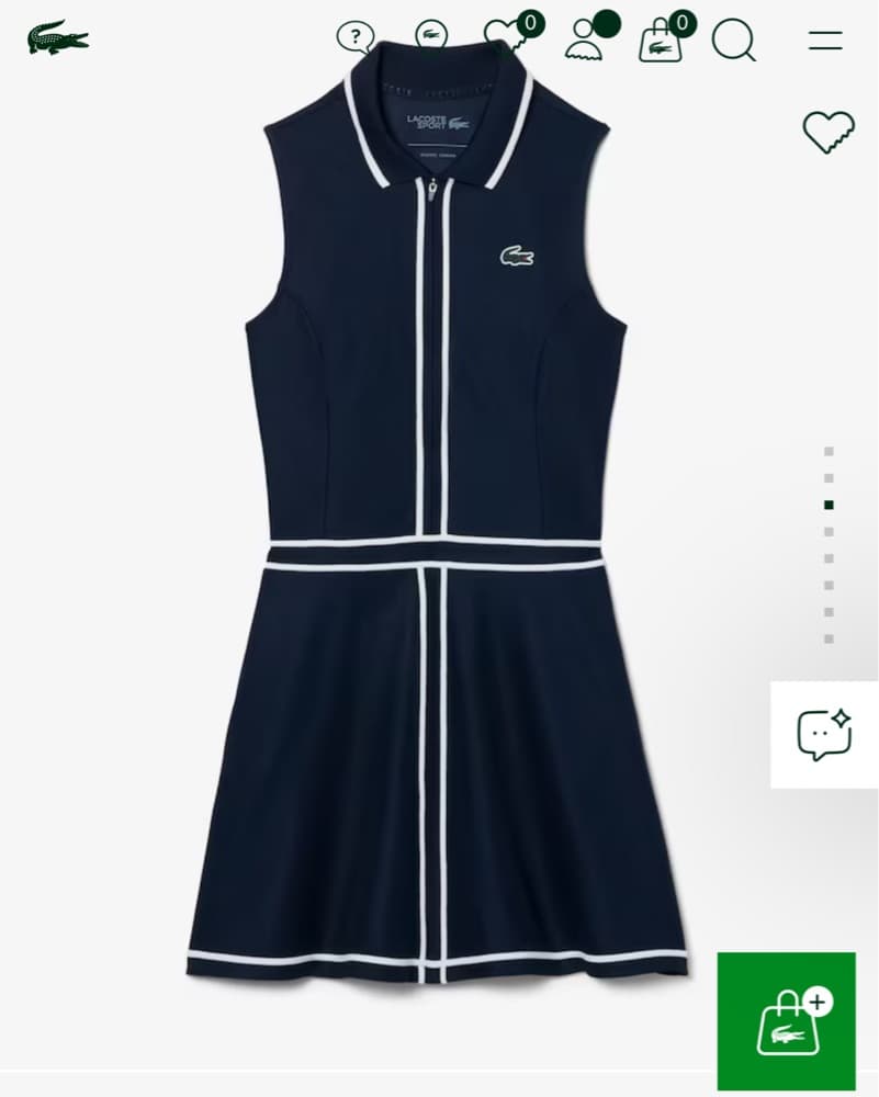 Navy Sleeveless Tennis Dress - Image 2