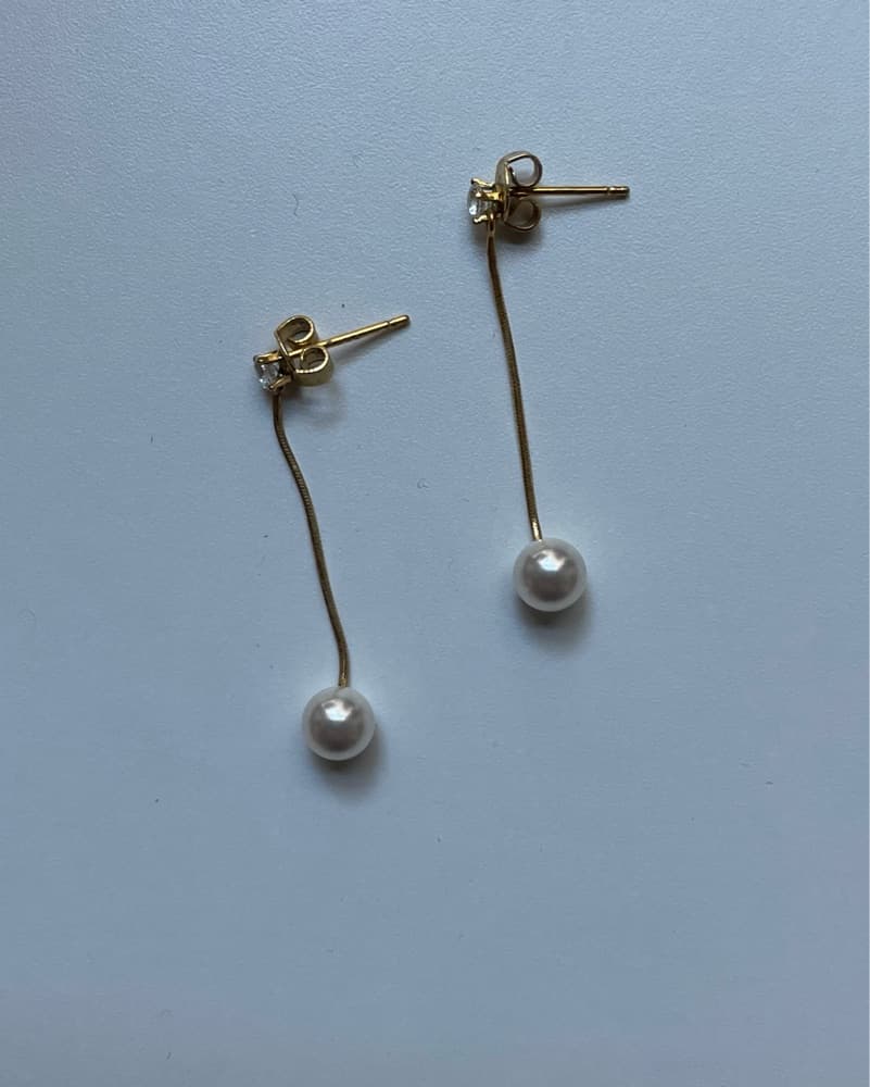 Anthropologie Pearl Drop Earrings - Image 2