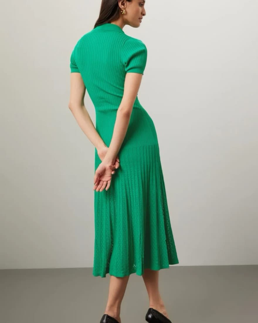 Green Sandro Midi Dress - Image 2