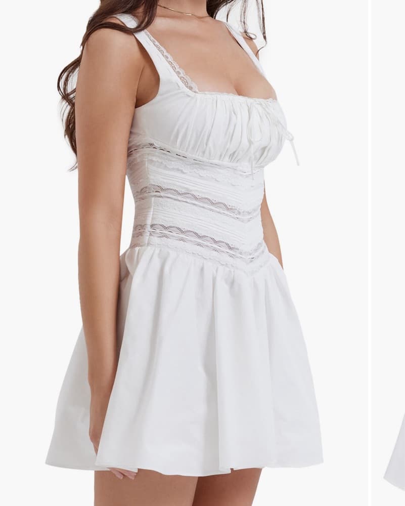 House of Cb Lace Trim Mini dress - Image 3