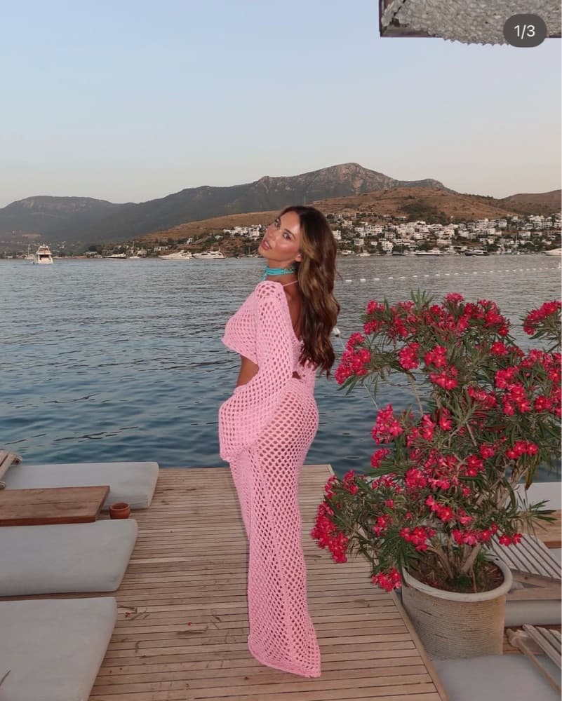 Bananhot Pink Crochet Knit Set - Image 2