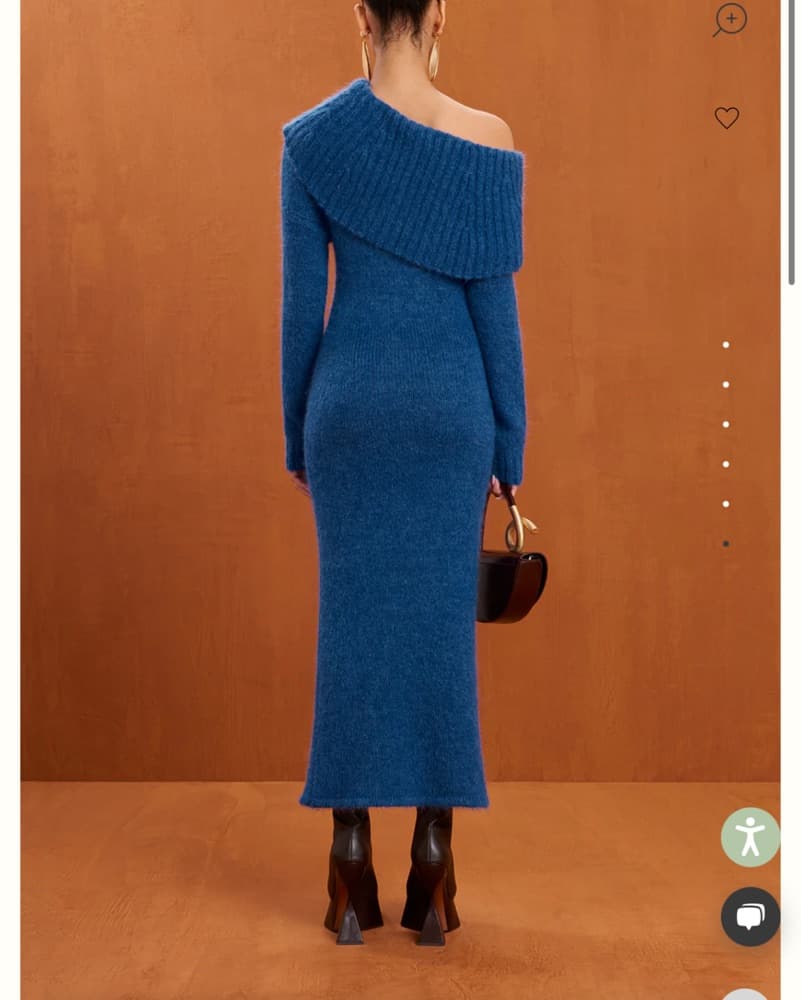 Cult gaia Blue One-Shoulder Midi Dress - Image 2