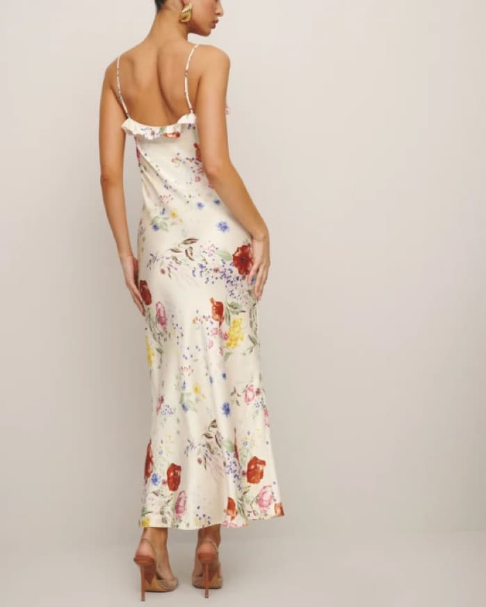 Reformation Aribella Silk Dress - Image 3