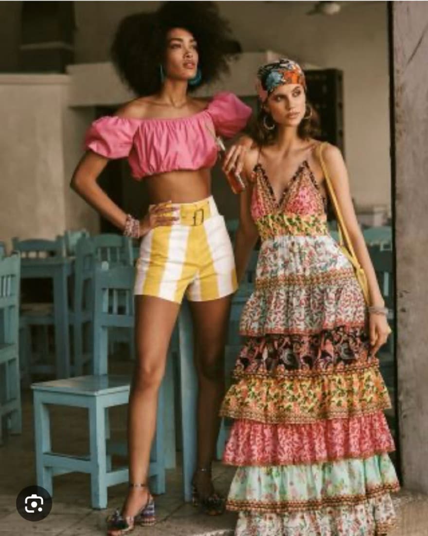 Alice & Olivia Bright Cotton Tiered Maxi - Image 2