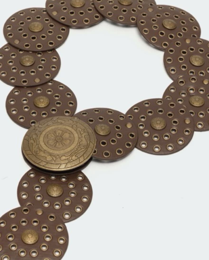 Faux Leather Western Disc Belt - Image 2