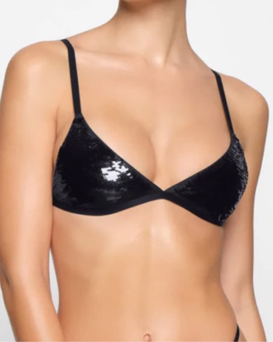 Sequin Bra & Sheer Top Combo - Image 2