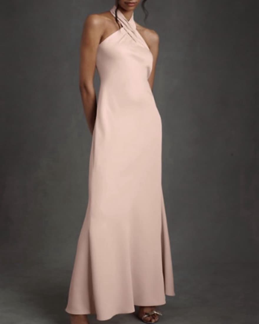 Blush Halter Dress - Image 1