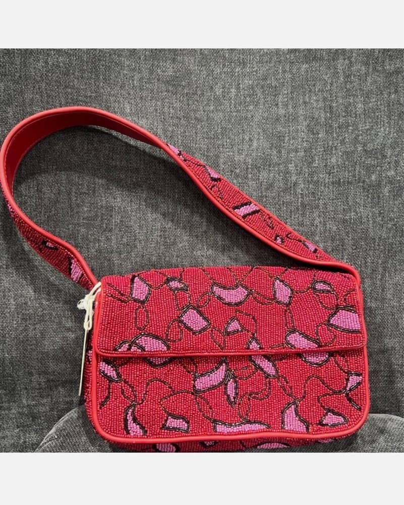 STAUD Tommy Bag Cherry Abstract Wave - Image 3