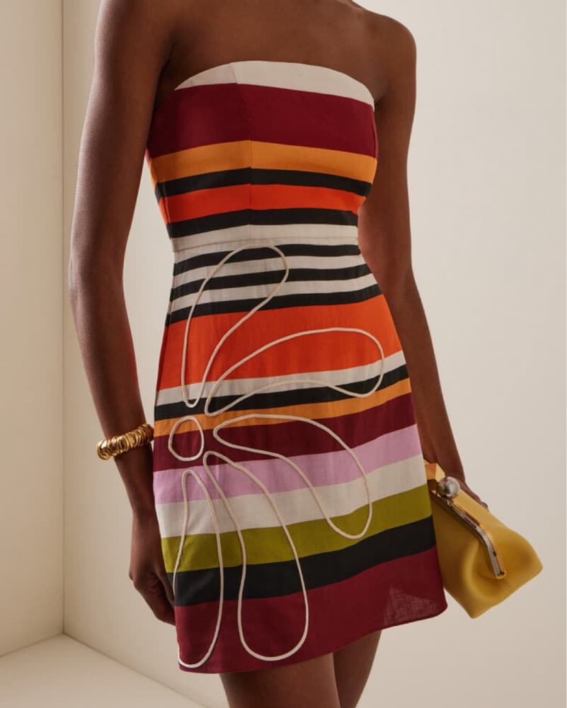 Cala De La Cruz Striped Roma Mini Dress - Image 2