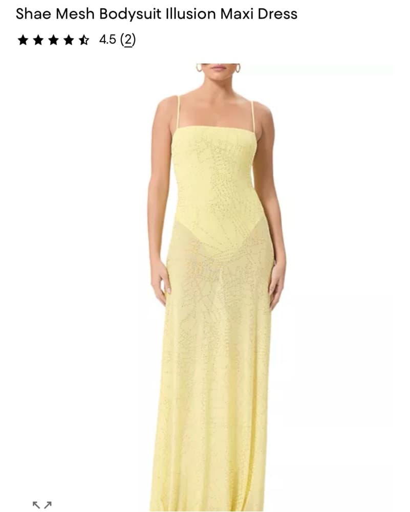 AFRM Maxi Yellow Dress - Image 3