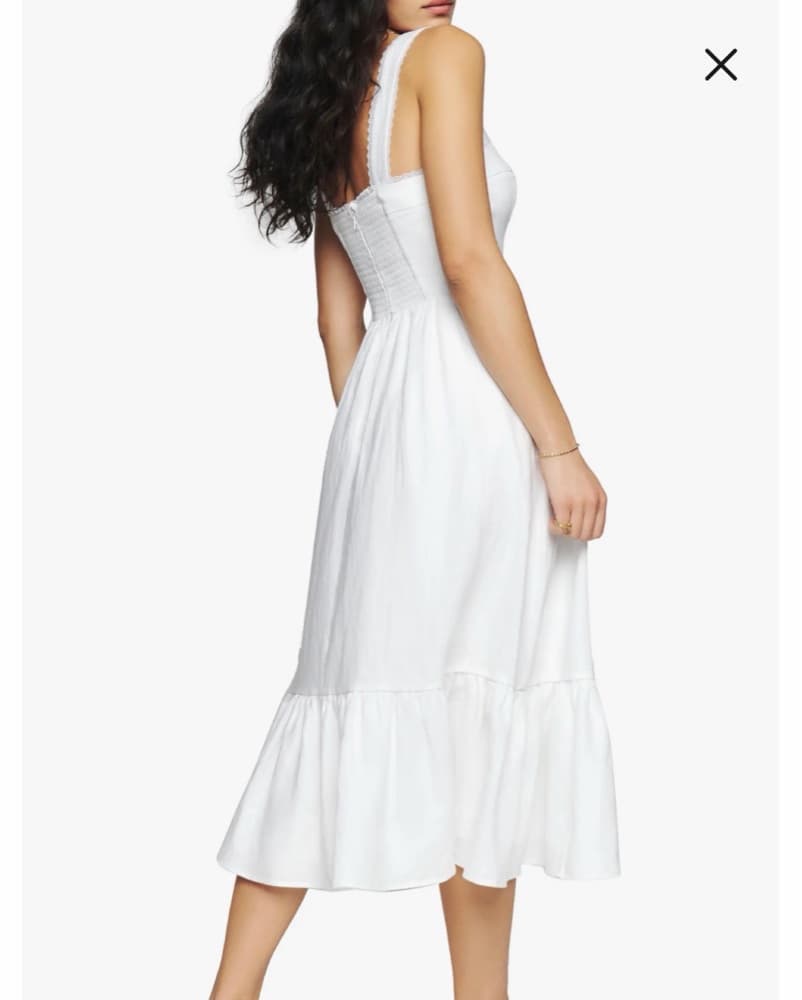 Reformation Rowen Linen Dress - Image 4