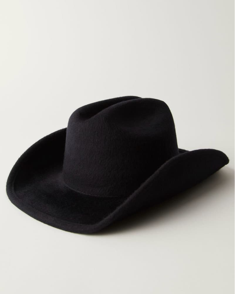 Stylish Black Cowboy Hat - Image 2