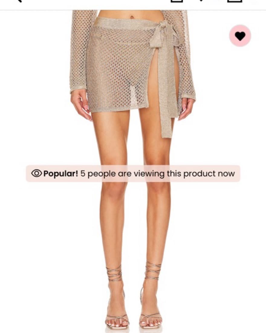 House Of Harlow Sparkly Gold Cover Up - Image 1