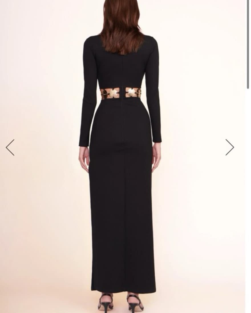 Staud delphine dress In black NWT SZ 10 - Image 2