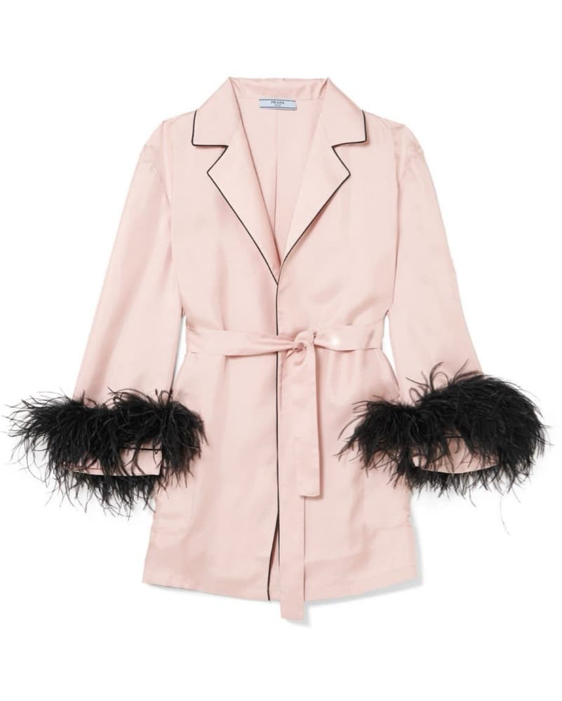 Prada Feathered Silk Robe - Image 2