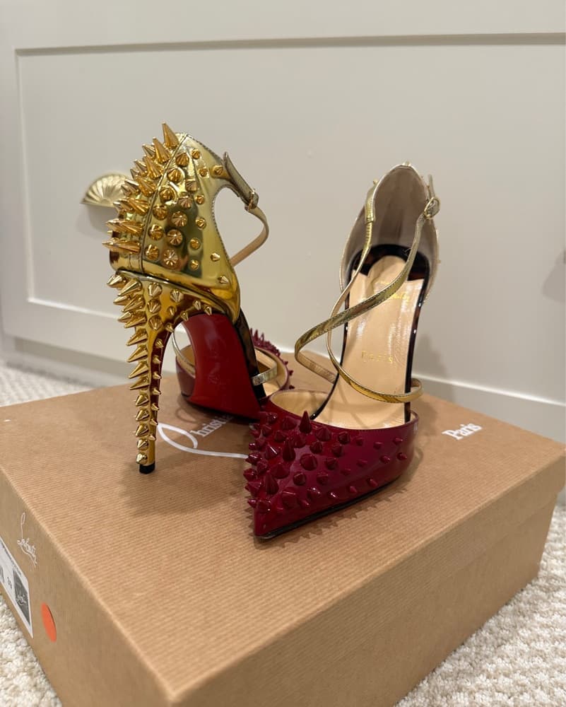 Christian Louboutin Studded Stilettos - Image 1
