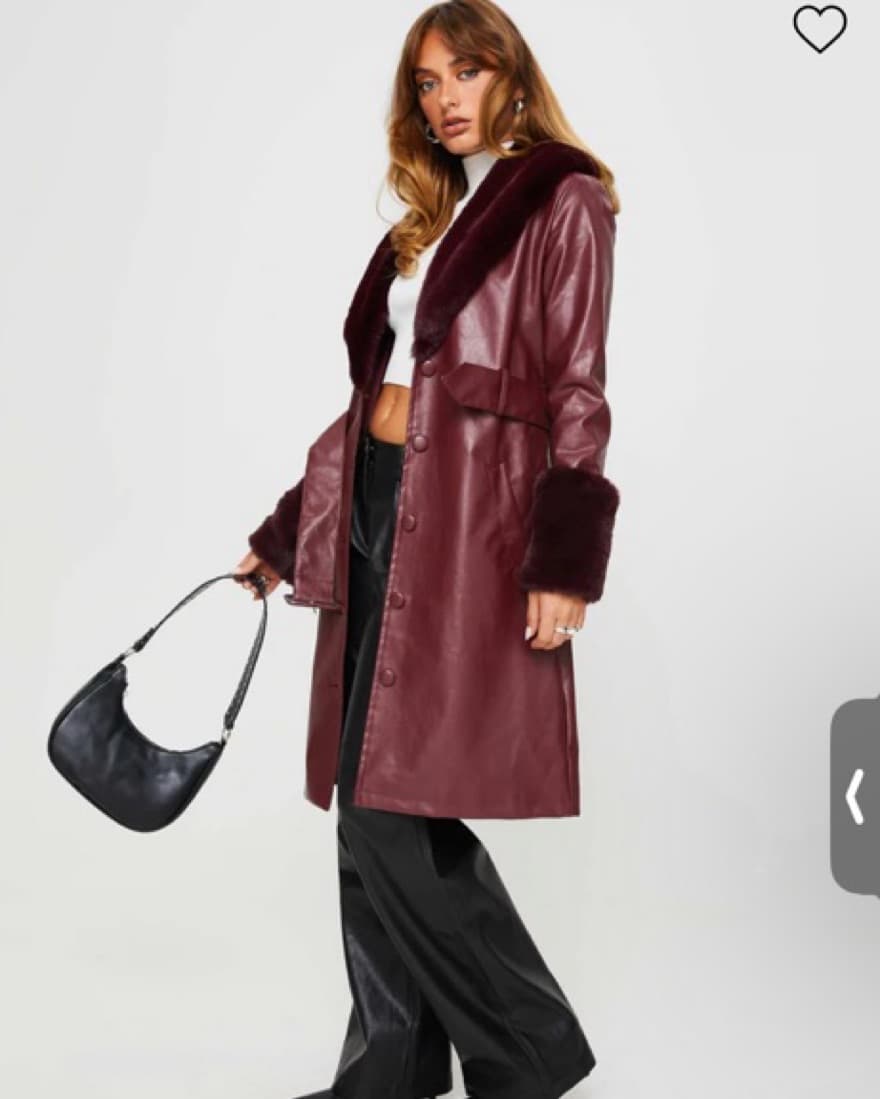 Princesspolly faux Leather Coat  - Image 4