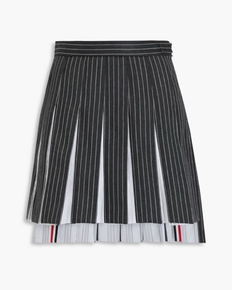 Thom Browne Pleated pinstripe Mini Skirt - Image 1