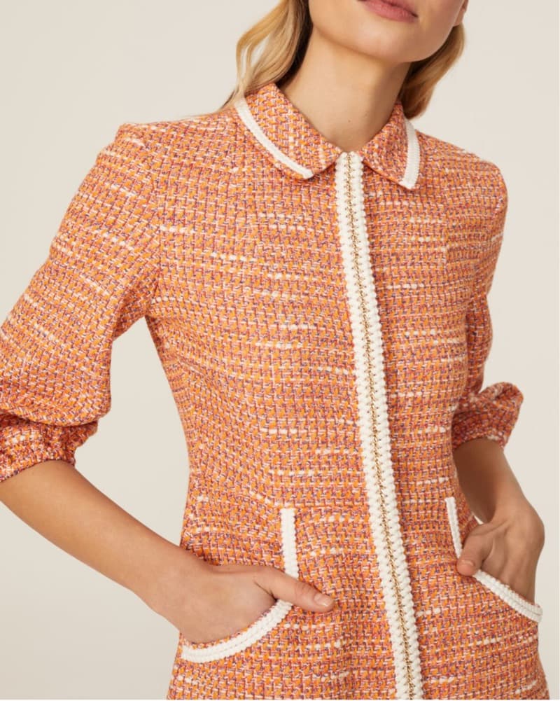 Maje Tweed Polo Dress - Image 1