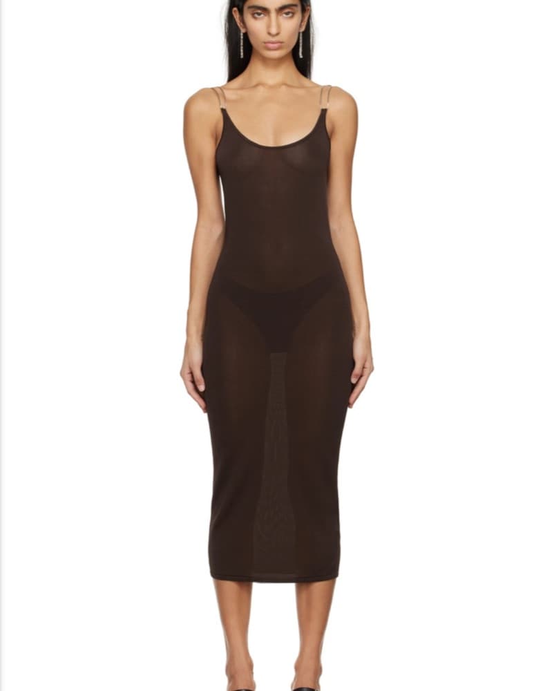 Wow🤩 DION LEE brown Mesh Dress  - Image 1