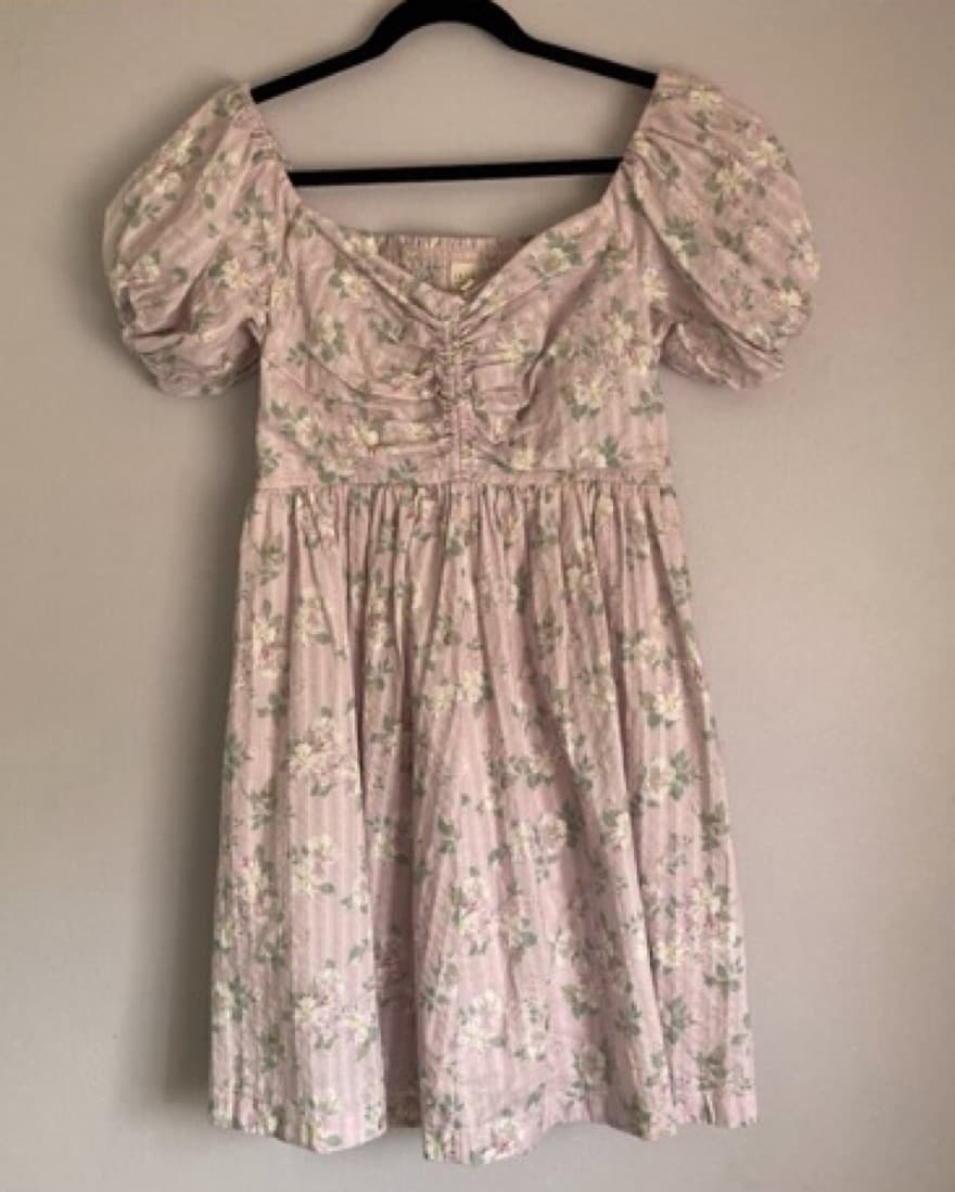 Rebecca Taylor Floral Off Shoulder Dress - Image 3