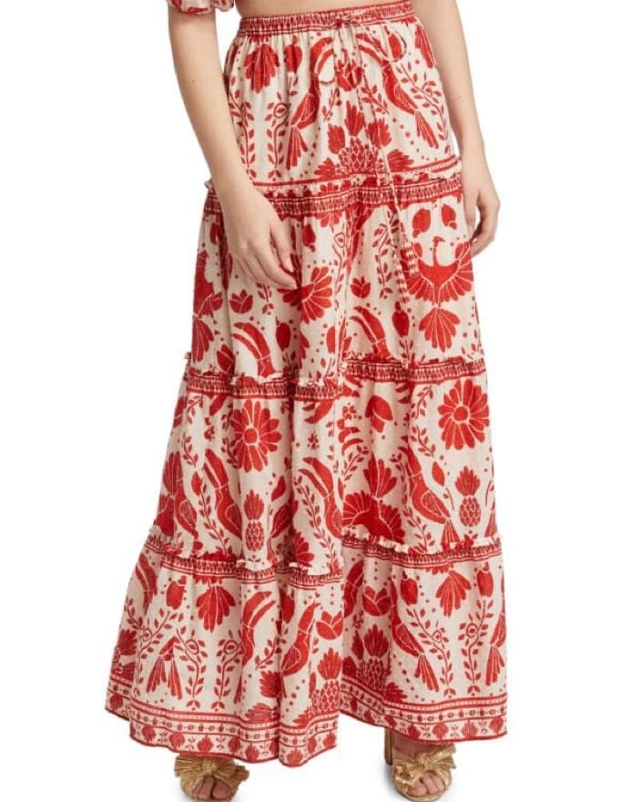 Farm Rio Red Patterned Two Piece Set  - Image 5