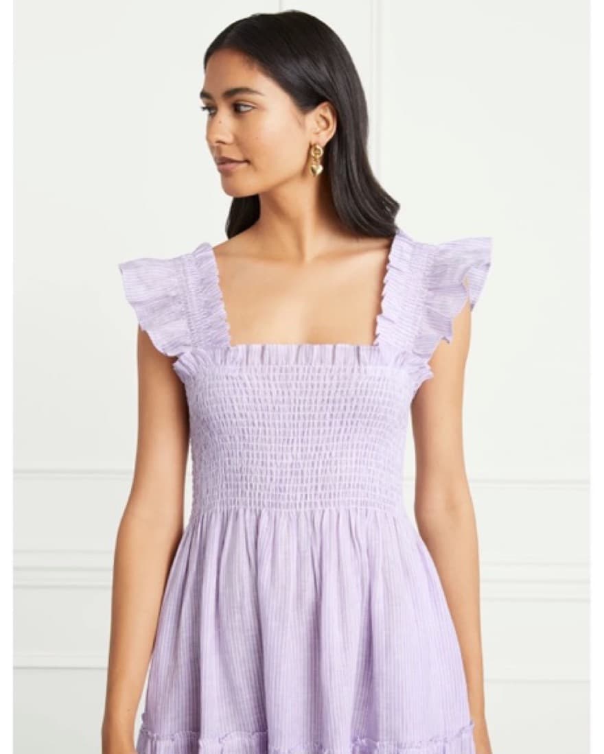 Hill House Lilac Linen Nap Dress - Image 4