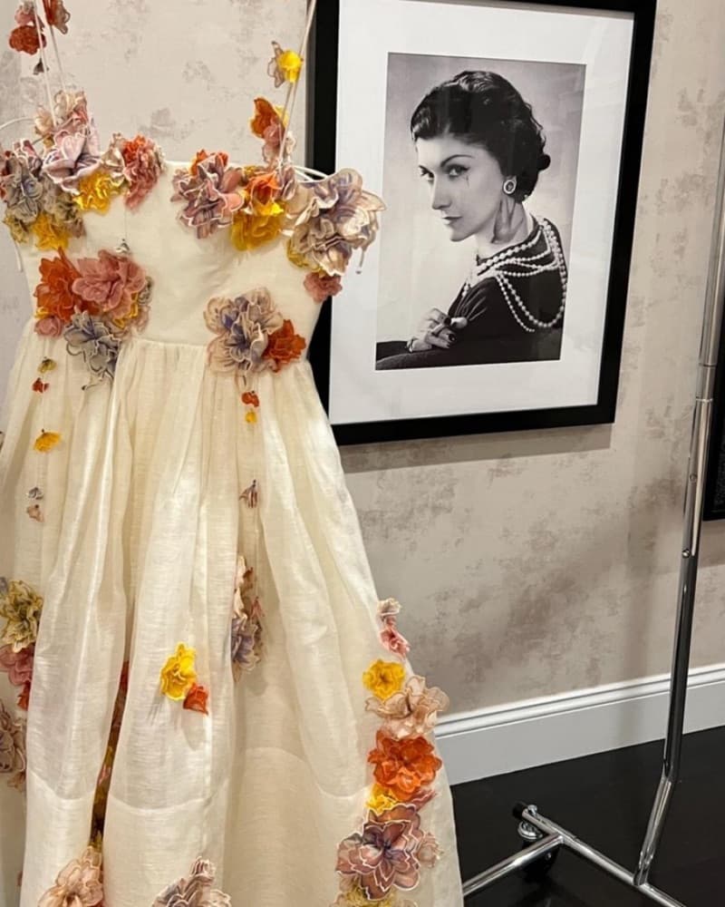 Zimmermann Floral Applique Midi Dress - Image 5