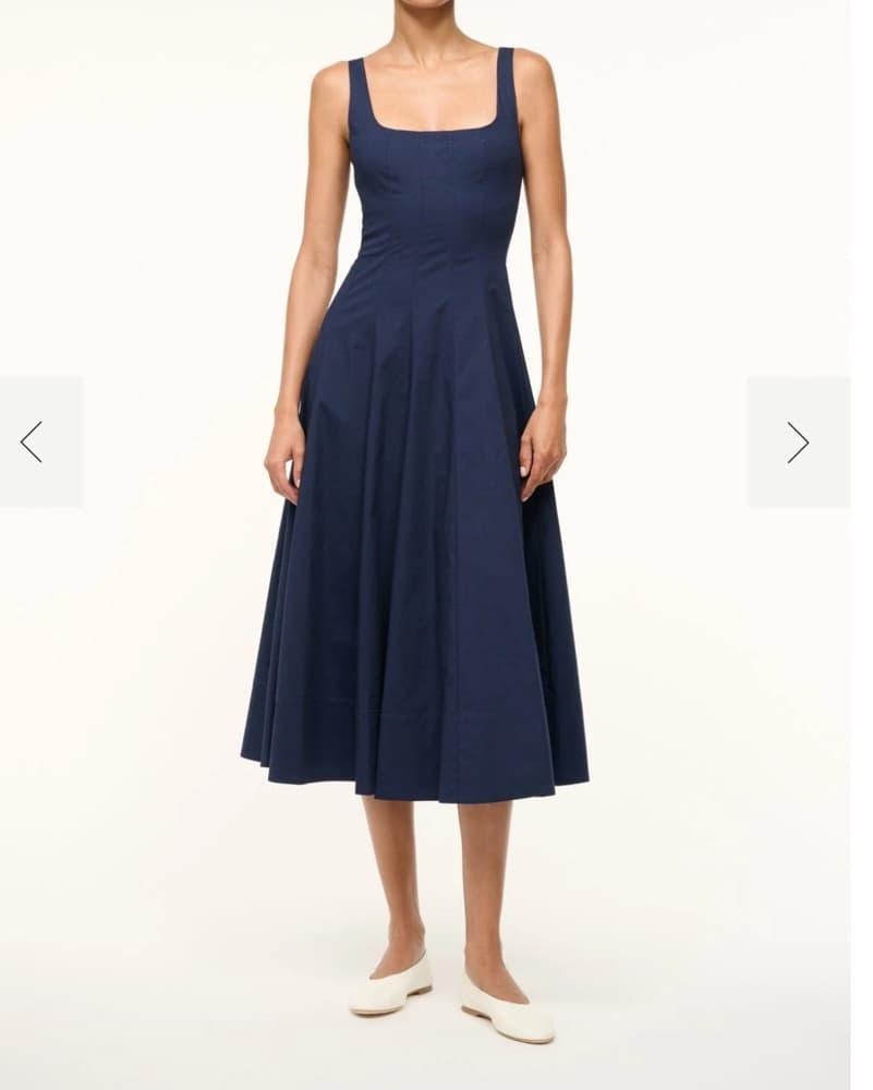 Staud Wells dress navy  - Image 1