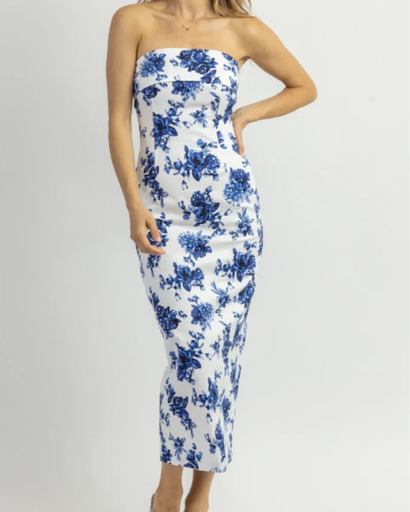 Floral Midi Dress - Image 1