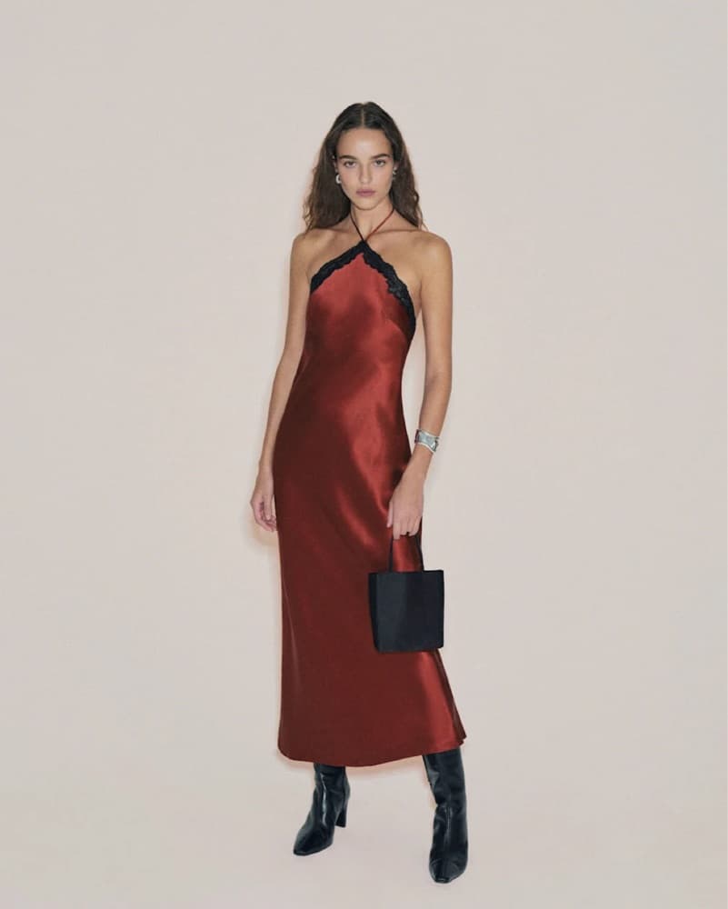 Reformation Aara Silk Dress - Image 1