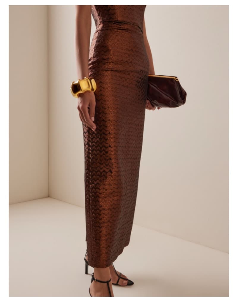 SEV Jacquard pencil cut maxi skirt/top - Image 3