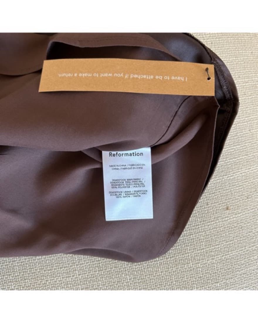 Brown Reformation Zenni Dress - Image 3